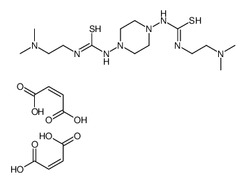 (Z)-but-2-enedioic acid,1-[2-(dimethylamino)ethyl]-3-[4-[2-(dimethylamino)ethylcarbamothioylamino]piperazin-1-yl]thiourea Structure