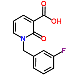 1-(3-Fluorobenzyl)-2-oxo-1,2-dihydro-3-pyridinecarboxylic acid结构式