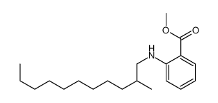 methyl 2-[(2-methylundecyl)amino]benzoate结构式