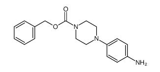 benzyl 4-(4-aminophenyl)piperazine-1-carboxylate structure