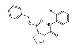 2-bromo-N-(N-(benzyloxycarbonyl)prolyl)aniline结构式