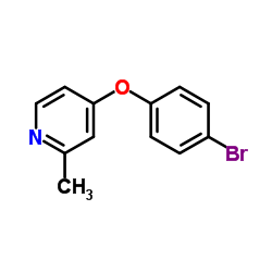 4-(4-Bromophenoxy)-2-methylpyridine结构式