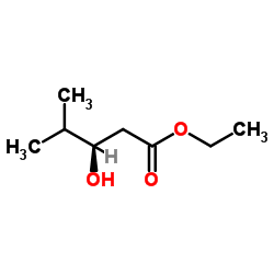 Ethyl (3R)-3-hydroxy-4-methylpentanoate Structure