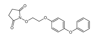 1-[2-(4-phenoxyphenoxy)ethoxy]pyrrolidine-2,5-dione结构式