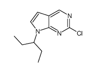 2-chloro-7-pentan-3-ylpyrrolo[2,3-d]pyrimidine Structure