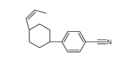 trans-4-[4-[1-(E)-propenyl]cyclohexyl]benzonitrile Structure