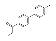 1-[4-(4-methylphenyl)phenyl]propan-1-one结构式