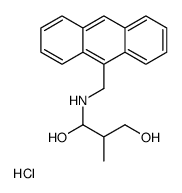 1-(anthracen-9-ylmethylamino)-2-methylpropane-1,3-diol,hydrochloride Structure