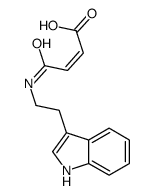 4-[2-(1H-indol-3-yl)ethylamino]-4-oxobut-2-enoic acid结构式