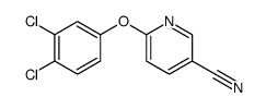6-(3,4-dichlorophenoxy)pyridine-3-carbonitrile结构式