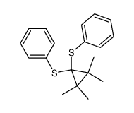 1,1-bis(phenylthio)-2,2,3,3-tetramethylcyclopropane Structure