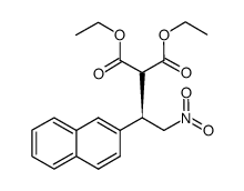 (R)-diethyl 2-(1-(naphthalen-2-yl)-2-nitroethyl)malonate结构式
