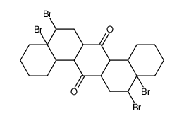 5,5a,8,8a-Tetrabrom-per-hydro-dibenzanthrachinon-(7,14)结构式