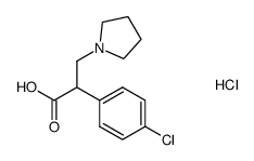 2-(4-chlorophenyl)-3-(pyrrolidin-1-yl)propanoic acid hydrochloride Structure