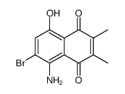 5-amino-6-bromo-8-hydroxy-2,3-dimethyl-[1,4]naphthoquinone结构式