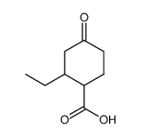 2-ethyl-4-oxo-cyclohexanecarboxylic acid Structure