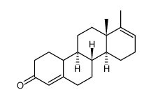 DL-17a-Methyl-19-nor-D-homo-androsta-4,17-dien-3-on结构式