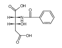 DL-erythro-N-benzoyl-3-hydroxy-glutamic acid Structure