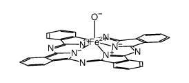 (phthalocyaninato)Fe(OH)(1-) Structure