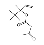 3,4,4-trimethylpent-1-en-3-yl acetoacetate Structure