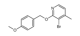 2-(4-methoxybenzyloxy)-3-bromo-4-methylpyridine Structure