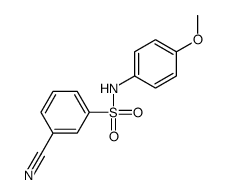 3-cyano-N-(4-methoxyphenyl)benzenesulfonamide结构式