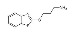 Benzothiazole, 2-(3-aminopropylthio)- (6CI) structure