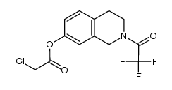 7-chloroacetoxy-N-trifluoroacetyl-1,2,3,4-tetrahydroisoquinoline Structure