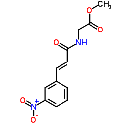 Methyl N-[(2E)-3-(3-nitrophenyl)-2-propenoyl]glycinate Structure