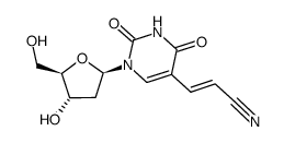 5-(2-cyanoethenyl)-2'deoxyuridine结构式