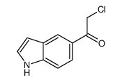 2-chloro-1-(1H-indol-5-yl)ethanone structure