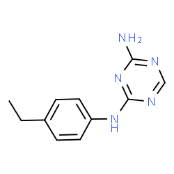 N-(4-Ethylphenyl)-1,3,5-triazine-2,4-diamine Structure