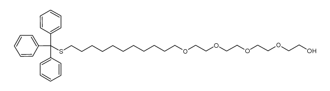 1,1,1-triphenyl-14,17,20,23-tetraoxa-2-thiapentacosan-25-ol结构式