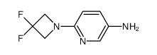 6-(3,3-difluoroazetidin-1-yl)pyridin-3-amine结构式