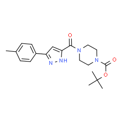 tert-butyl 4-{[5-(4-methylphenyl)-1H-pyrazol-3-yl]carbonyl}piperazine-1-carboxylate picture