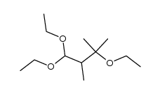 1,1,3-triethoxy-2,3-dimethylbutane结构式