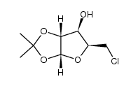 1,2-O-Isopropylidene-5-deoxy-5-chloro-α-D-xylofuranose结构式