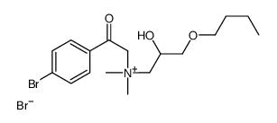 [2-(4-bromophenyl)-2-oxoethyl]-(3-butoxy-2-hydroxypropyl)-dimethylazanium,bromide结构式