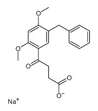 sodium,4-(5-benzyl-2,4-dimethoxyphenyl)-4-oxobutanoate结构式