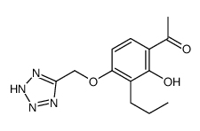 1-[2-hydroxy-3-propyl-4-(2H-tetrazol-5-ylmethoxy)phenyl]ethanone Structure