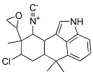 8-Chloro-2,6,6a,7,8,9,10,10a-octahydro-10-isocyano-6,6,9-trimethyl-9-oxiranylnaphth[1,2,3-cd]indole结构式