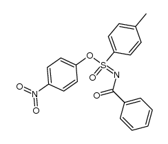 4-nitrophenyl N-benzoyl-p-tolueneiminosulfonate Structure