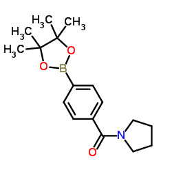 PYRROLIDIN-1-YL(4-(4,4,5,5-TETRAMETHYL-1,3,2-DIOXABOROLAN-2-YL)PHENYL)METHANONE picture