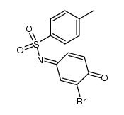 2-bromo-4-(p-tolylsulfonyl)imino-1,4-benzoquinone结构式