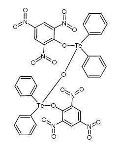 bis[diphenyl(2,4,6-trinitrophenoxy)tellurium] oxide Structure