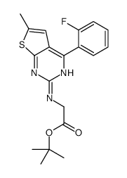 2-[4-(2-氟苯基)-6-甲基噻吩并[2,3-d]嘧啶-2-基氨基]乙酸叔丁酯图片