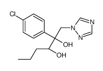 (2R,3R)-2-(4-chlorophenyl)-1-(1,2,4-triazol-1-yl)hexane-2,3-diol结构式