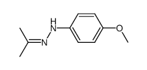 acetone 4-methoxyphenylhydrazone结构式