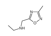 N-[(3-methyl-1,2,4-oxadiazol-5-yl)methyl]ethanamine(SALTDATA: FREE)结构式