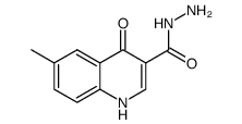 6-methyl-4-oxo-1,4-dihydroquinoline-3-carbohydrazide Structure